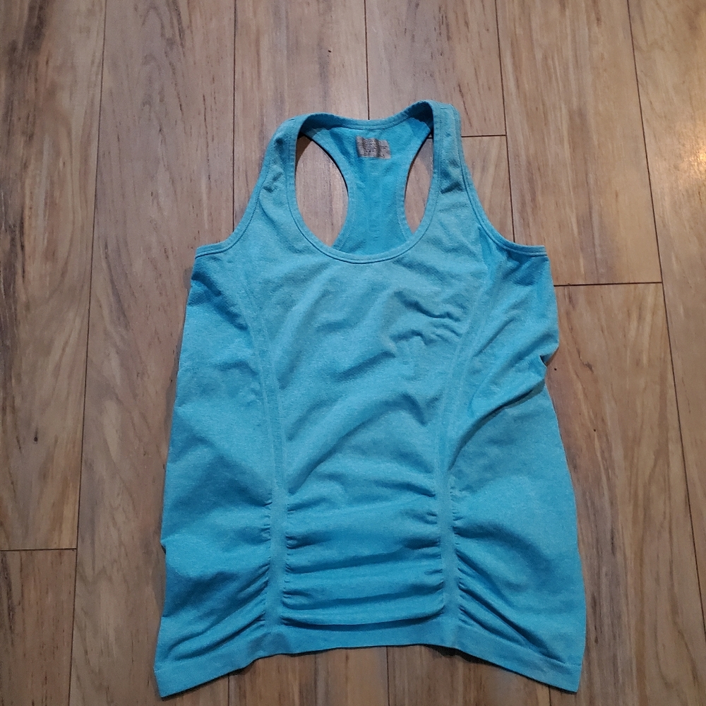 Athleta Blue Racerback Tank Top L